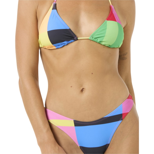 2025 Rip Curl Dame Las Dalias Høje Ben Fræk Bikiniunderdel 0LXWSW - Multico